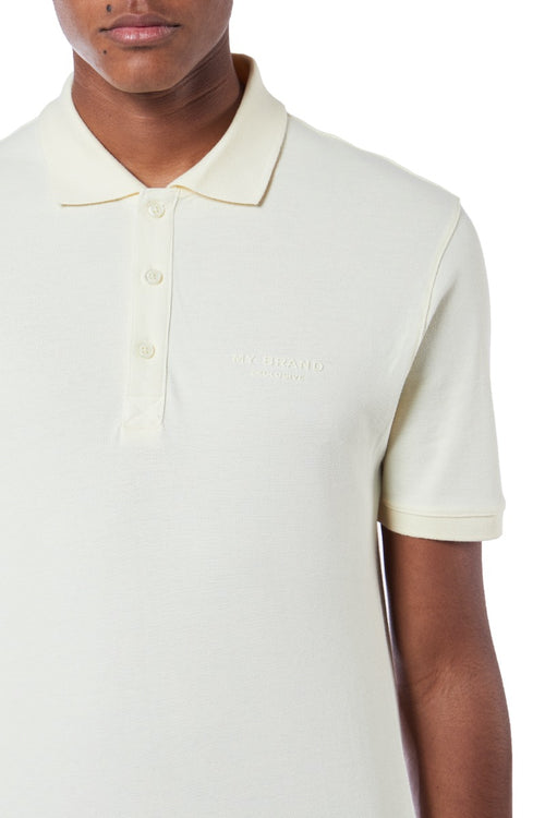 MY BRAND SQUARE BADGE POLO | LIGHT TAUPE