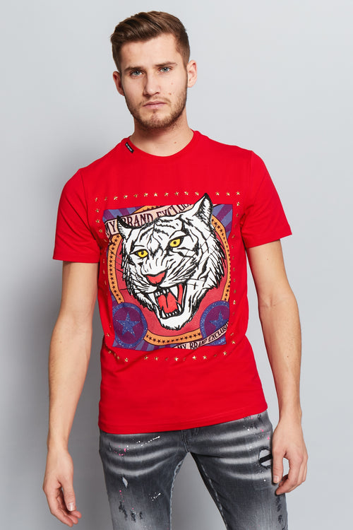 CARNIVAL TIGER T-SHIRT | RED