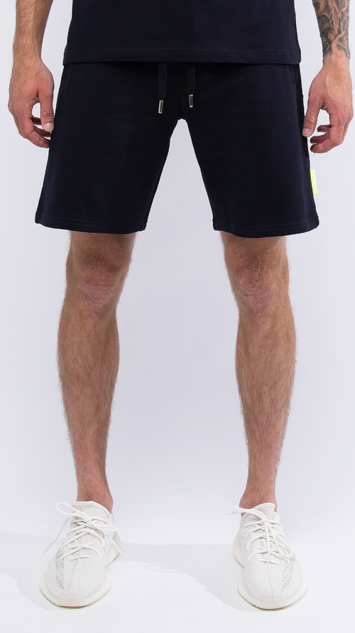 MY BRAND INK EMBOSSED SHORTS | NAVY