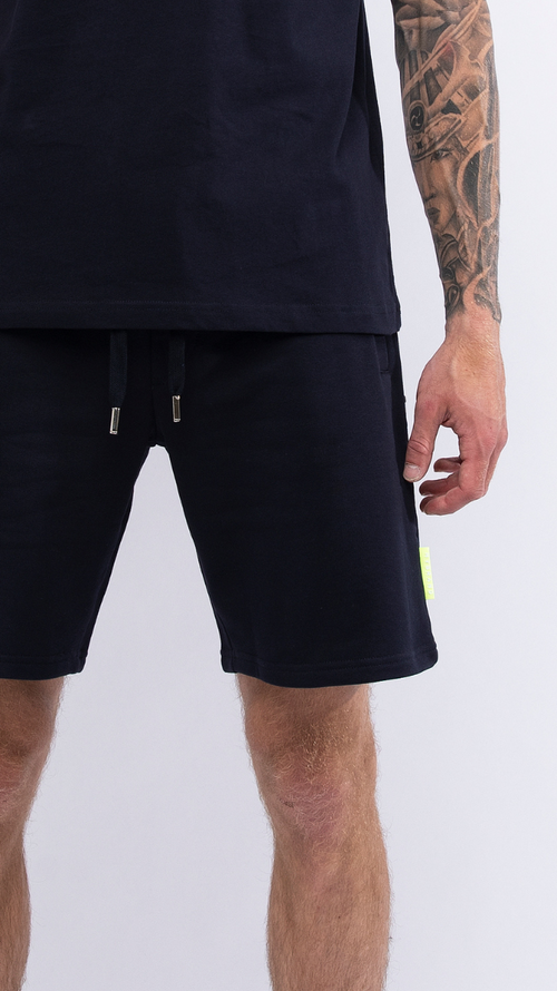 MY BRAND INK EMBOSSED SHORTS | NAVY