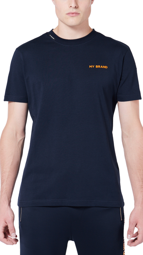 My Brand Tape T-Shirt | NAVY - ORANGE