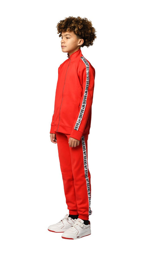 MY BRAND TAPE TRACKSUIT | RED