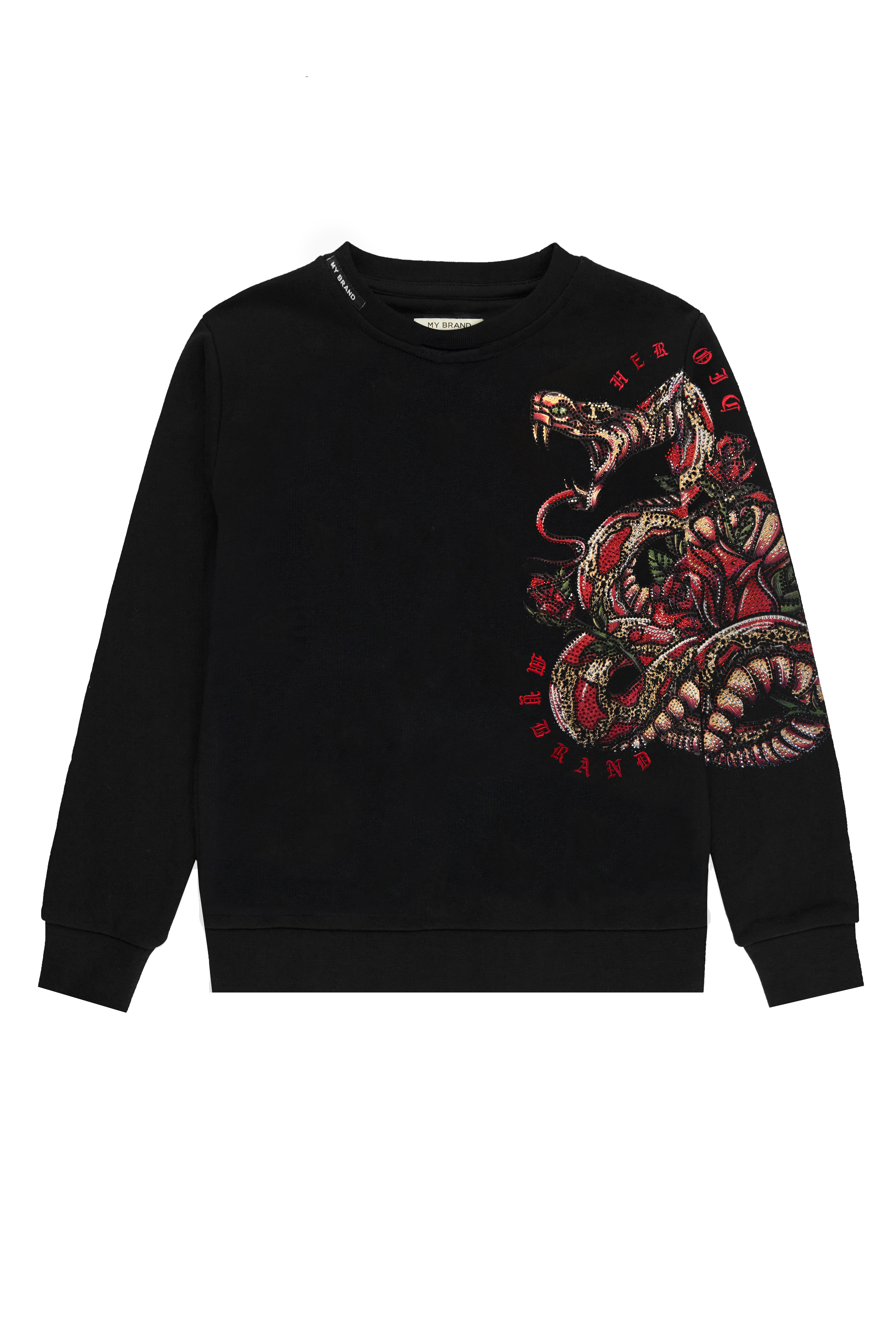 Snake Rose Sweater Black My Brand Online BV