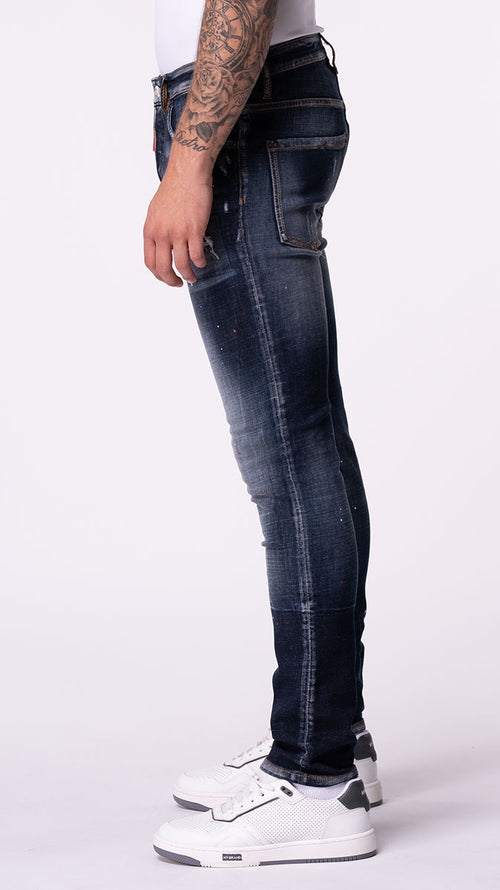 RUBY RED SPOTTED JEANS | DENIM