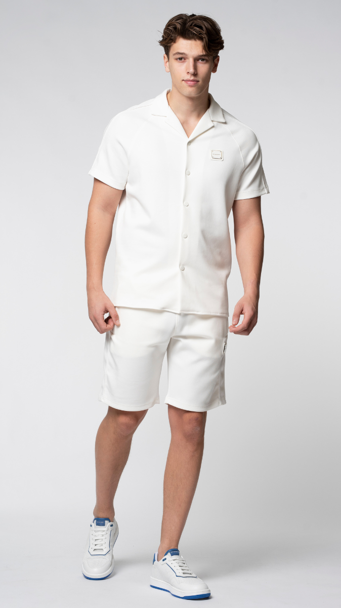 MB ESSENTIAL PIQUE WHITE SHORT | WHITE