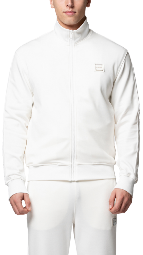 MB ESSENTIAL PIQUE WHITE TRACK JACKET | WHITE