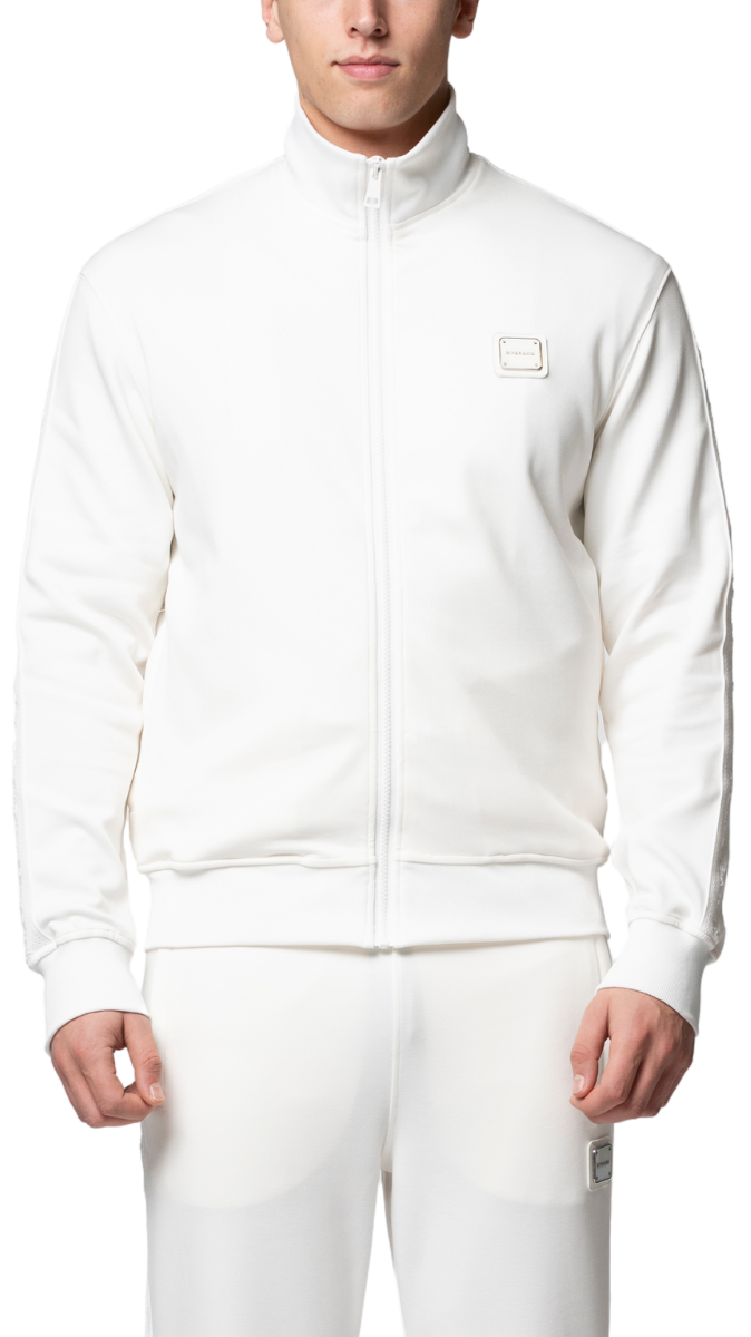 MB ESSENTIAL PIQUE WHITE TRACK JACKET | WHITE