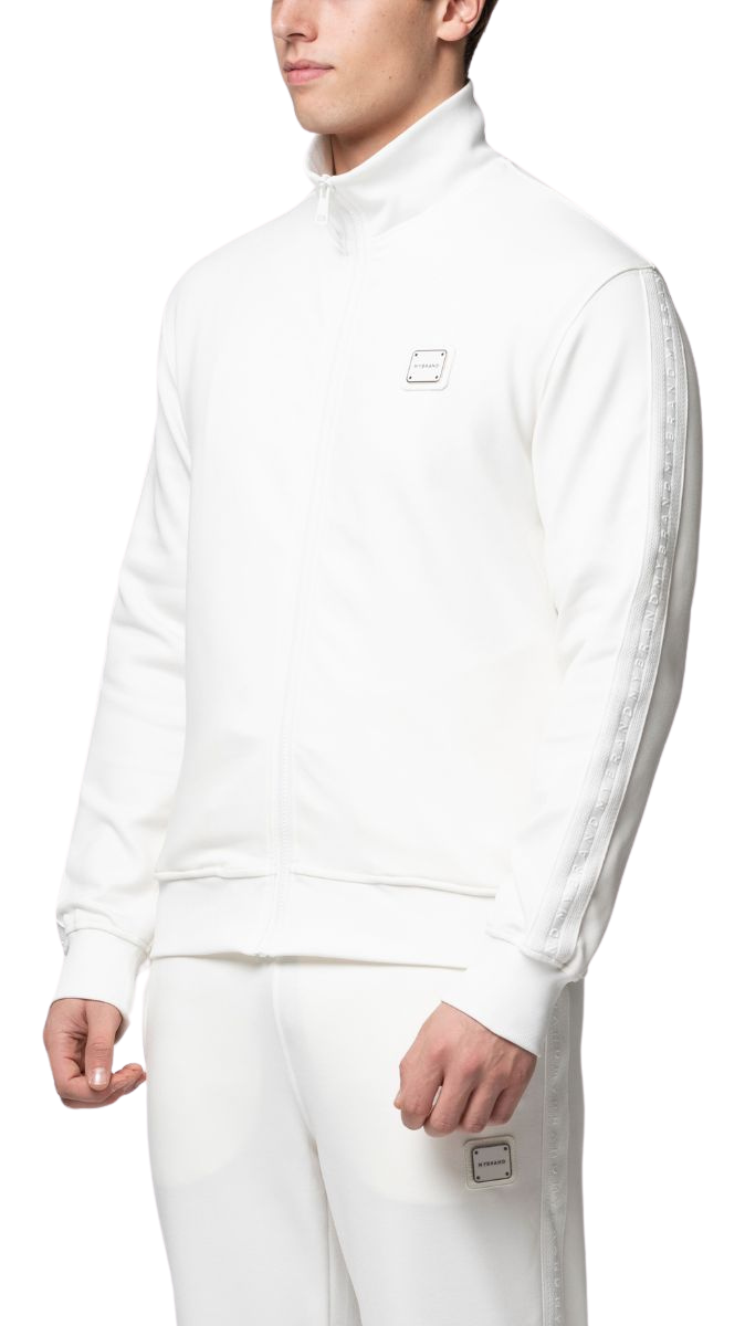 MB ESSENTIAL PIQUE WHITE TRACK JACKET | WHITE