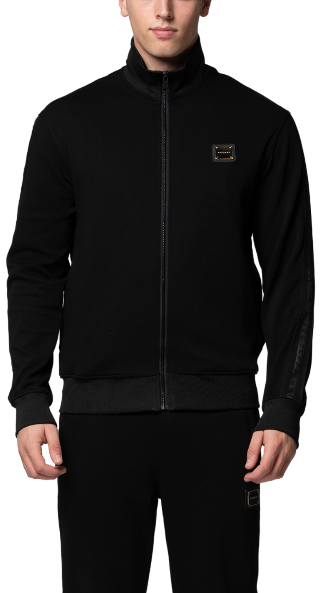 MB ESSENTIAL PIQUE BLACK TRACK JACKET | BLACK