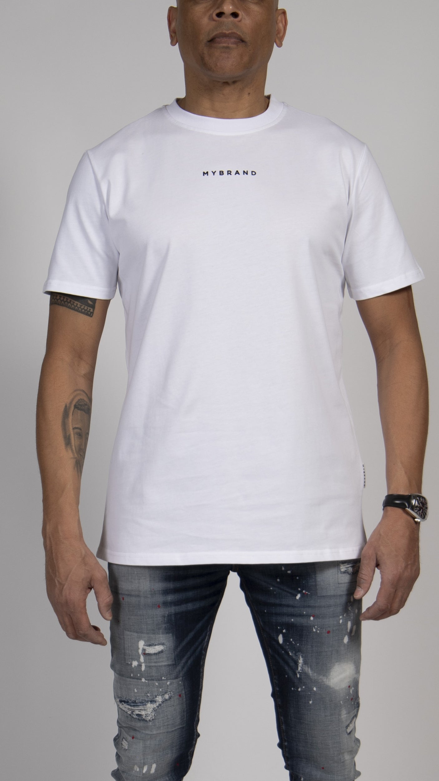 MY BRAND BACK TEXT T-SHIRT WHITE | WHITE