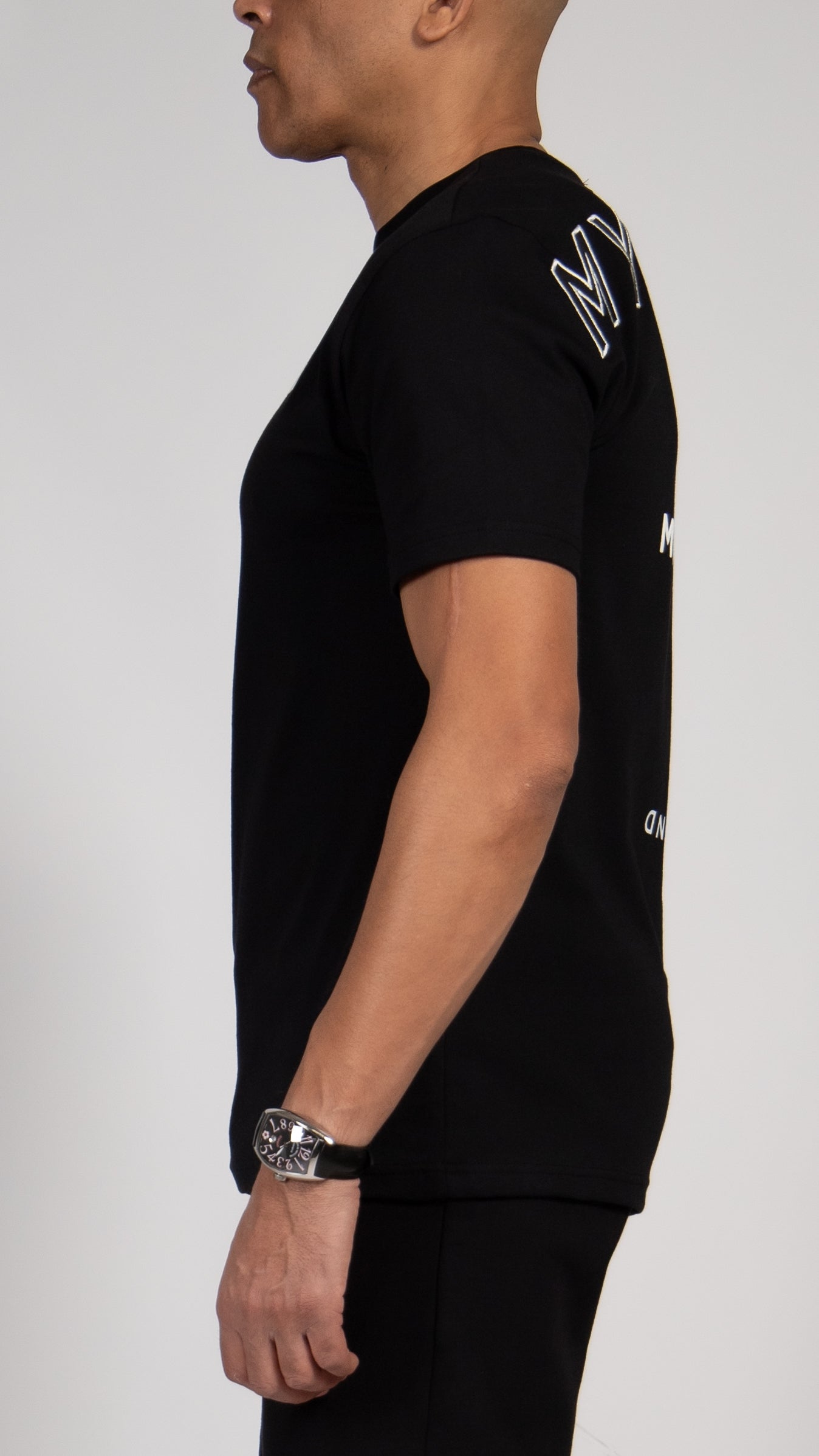 MYBRAND Signature Series: Classic Logo Tee | BLACK