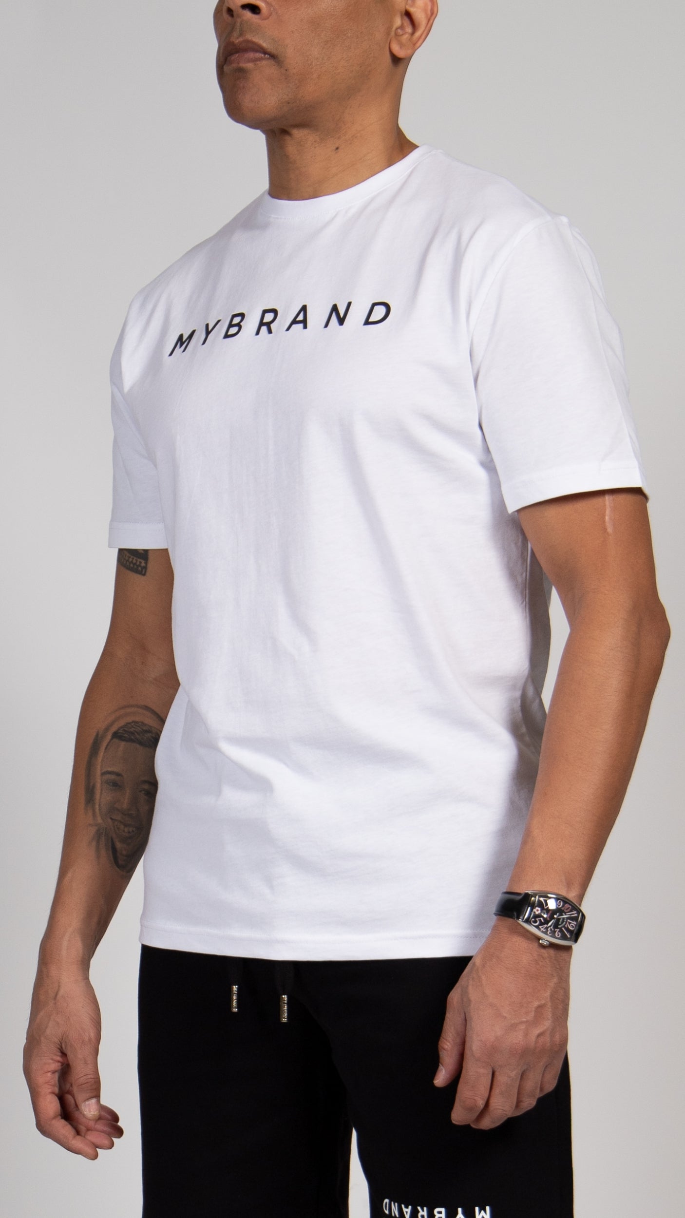 MYBRAND Signature Series: Classic Logo Tee | WHITE