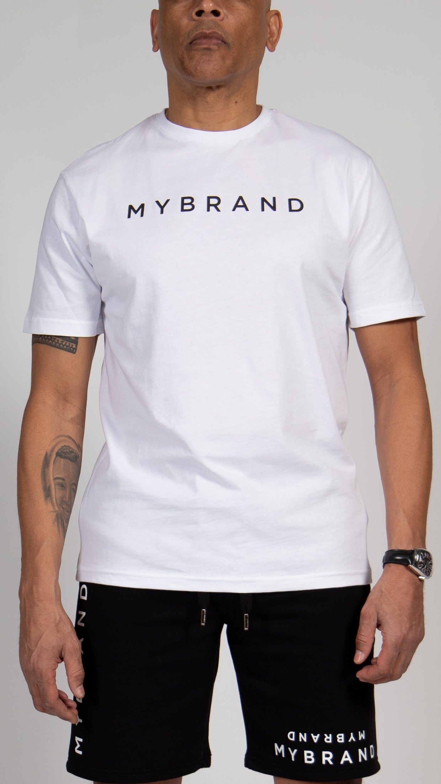 MYBRAND Signature Series: Classic Logo Tee | WHITE