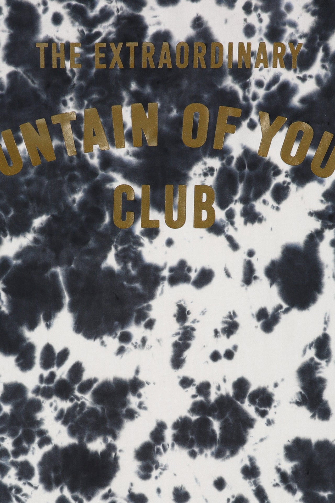 FOY TIE DYE T-SHIRT | BLACK - WHITE