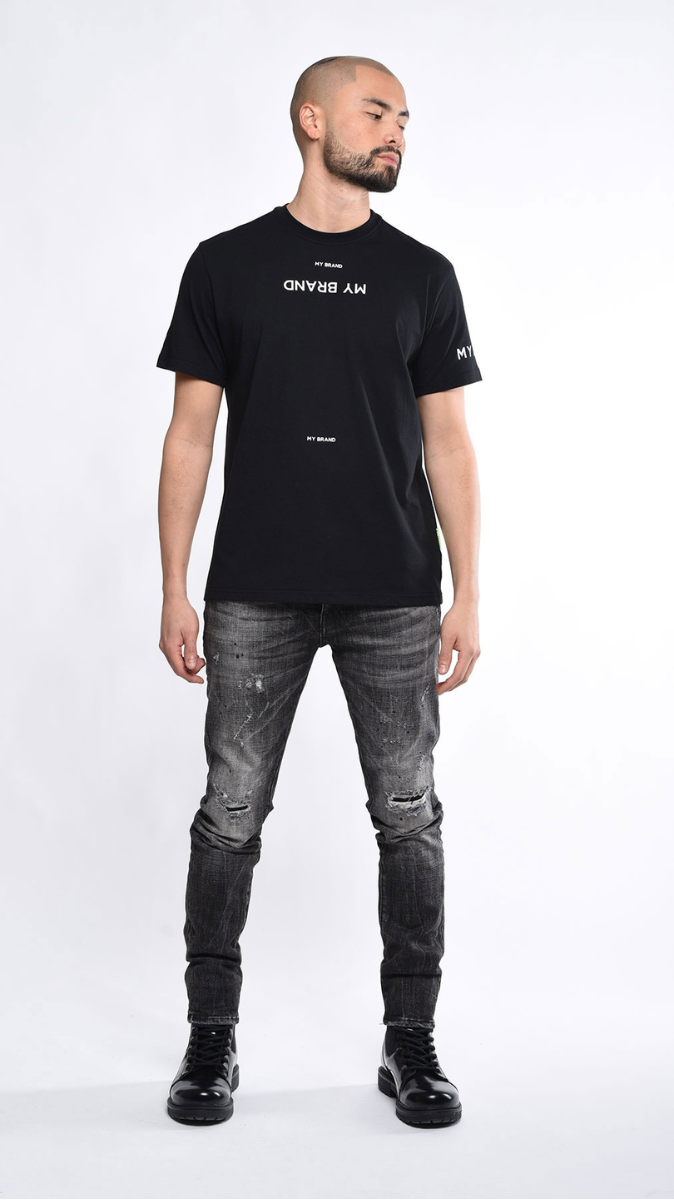 Multibranding Tshirt Bl/Wh | BLACK