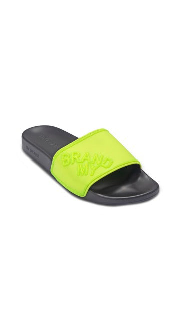 MY BRAND SKEW SLIPPER | NEON YELLOW