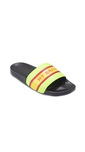 MY BRAND NEON TAPE SLIPPE | NEON YELLOW