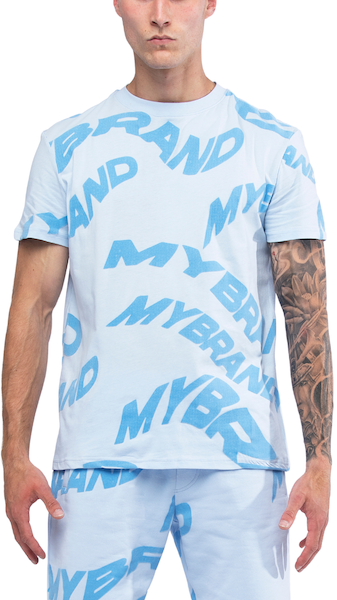 WAVY Dark Mint Capsule T-Shirt | LIGHT BLUE