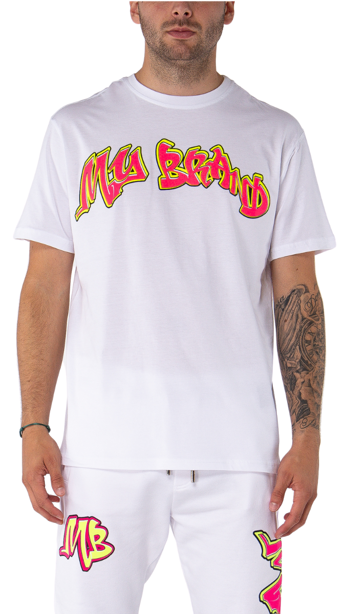 Neon Graffiti MB T-Shirt White | WHITE