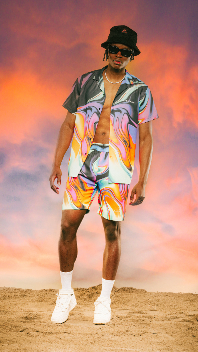 Liquid Swim Capsule Bowling Short | MULTI COLOR