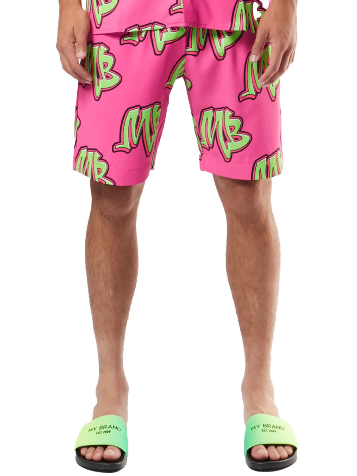 Neon Swim Capsule Bowlingshort Neonpink | NEON PINK