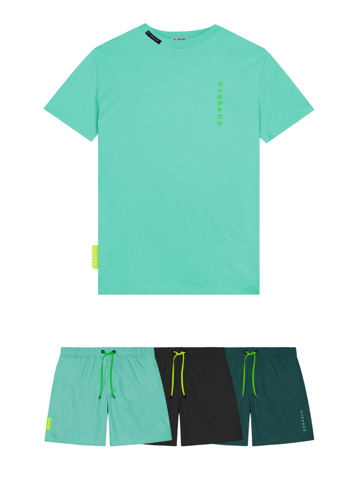 BASIC SWIM CAPSULE T-SHIR | TURQUOISE