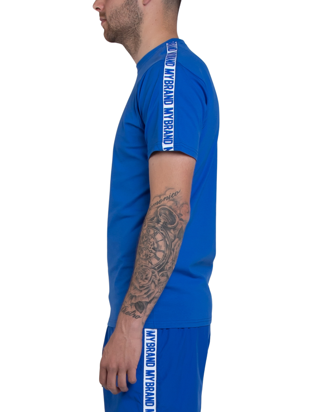 MB LOGO TAPING T-SHIRT | KOBALT BLUE