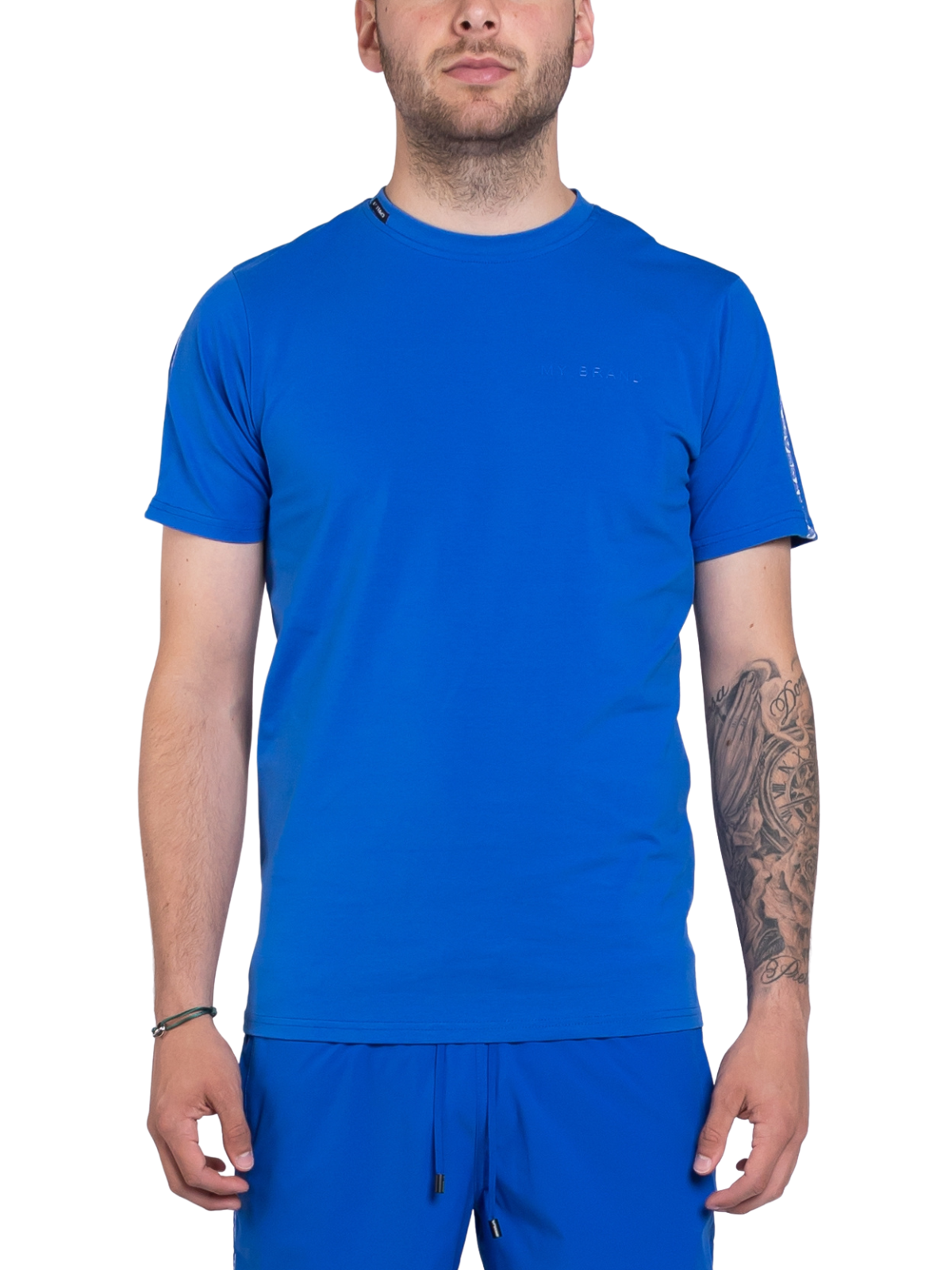 MB LOGO TAPING T-SHIRT | KOBALT BLUE