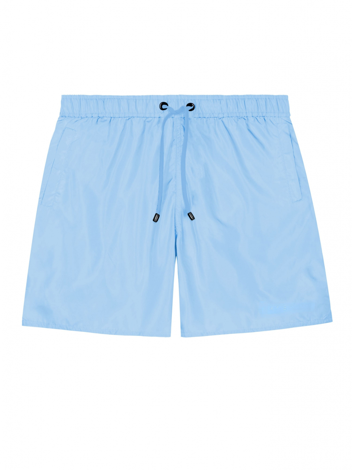 MB Logo Taping Short Blue Fish | BLUE