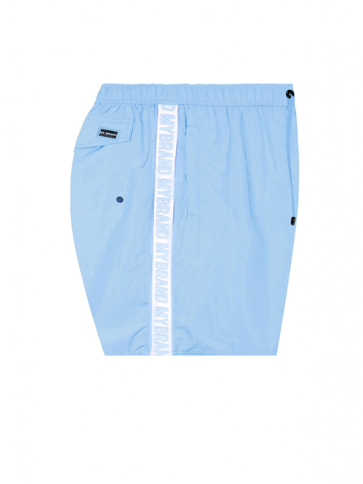 MB Logo Taping Short Blue Fish | BLUE