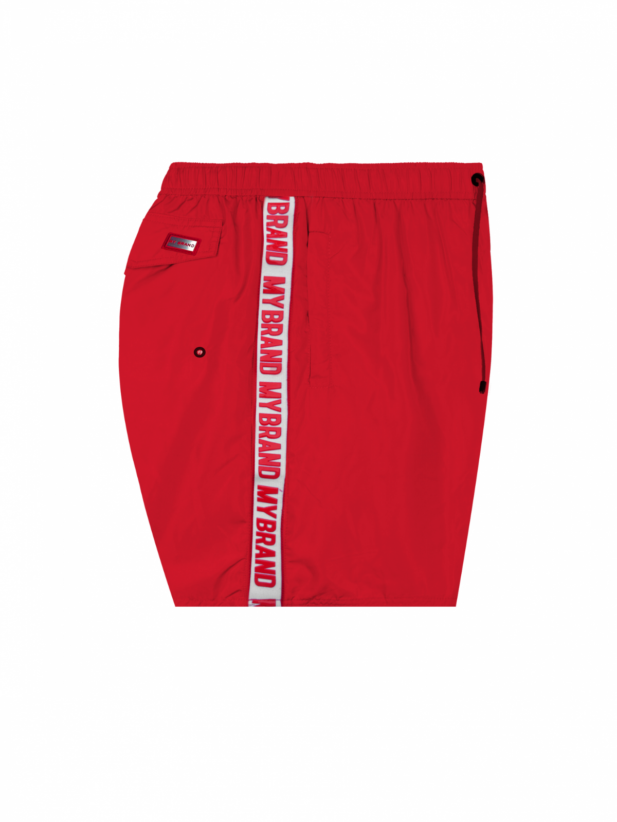 MB Logo Taping Swimshort Red | RED