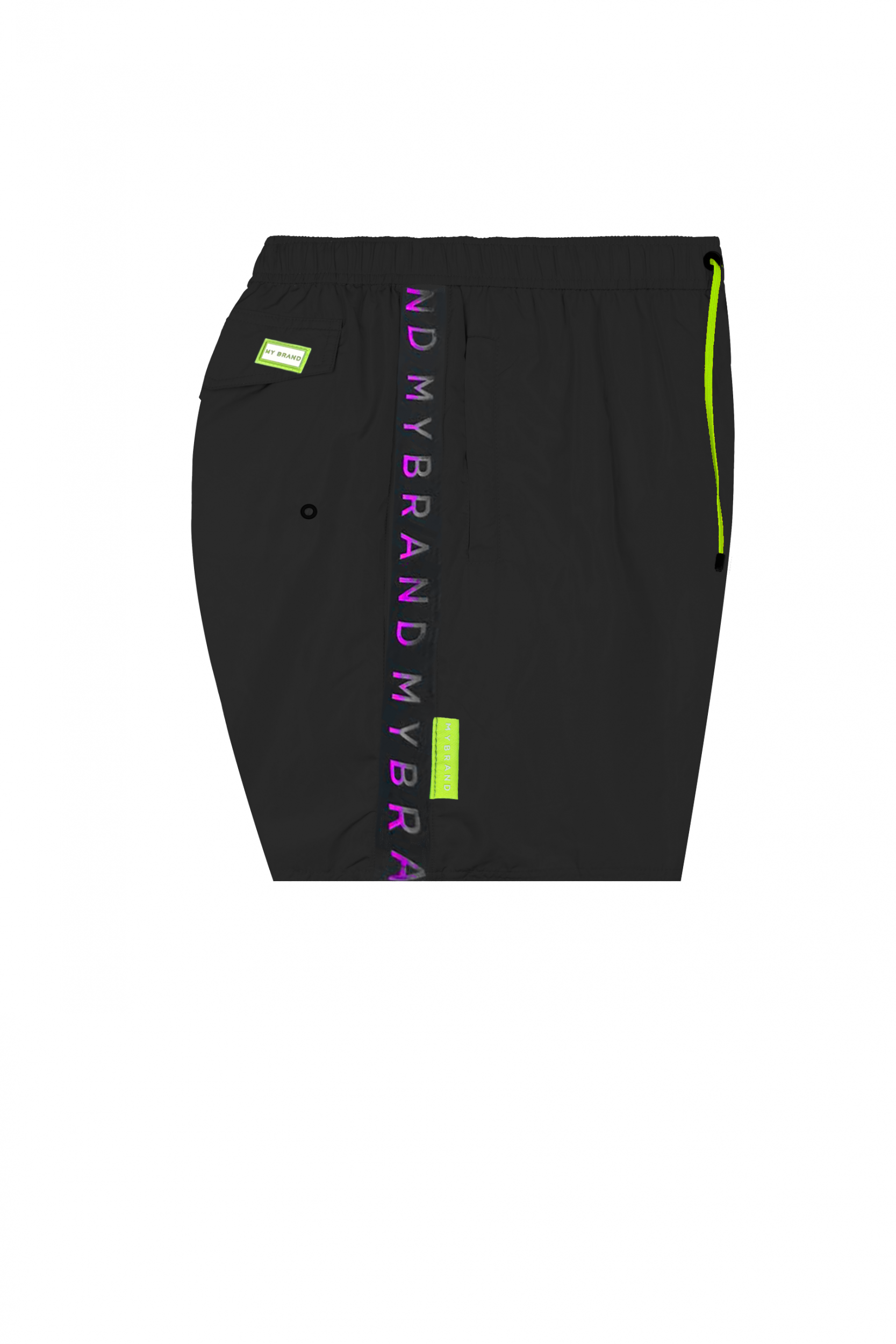 MB TAPING GRADIENT SHORT | BLACK