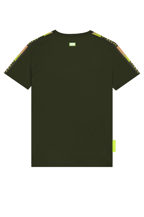 MB Stripes Gradient Swimshirt Military Green
