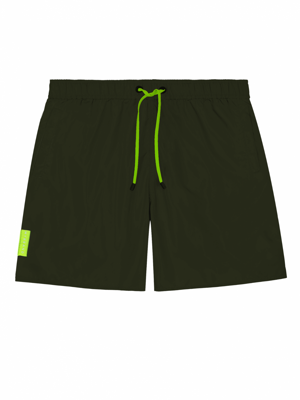 MB Stripes Gradient Swimshort Military Green | ARMY