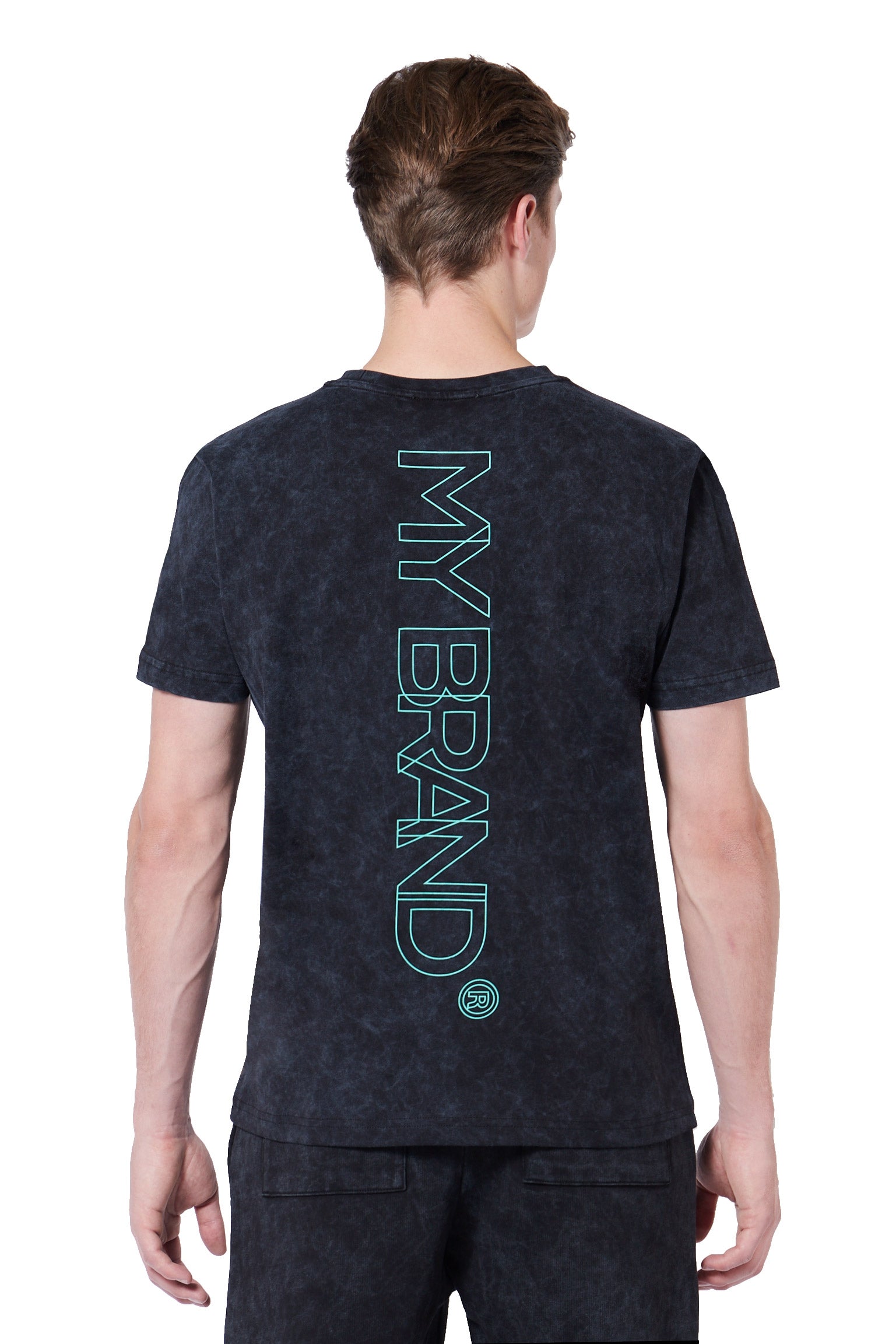 MB OUTLINED LOGO BACK T-S | BLACK