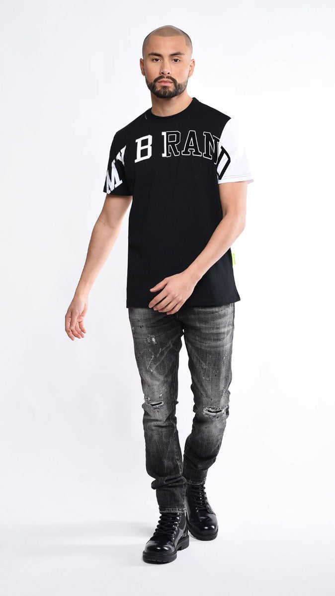 Black And White T Shirt | BLACK