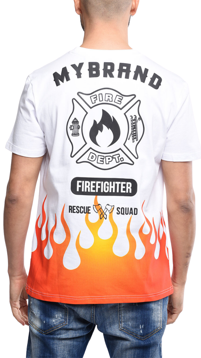 Mb Fire T-Shirt White | WHITE