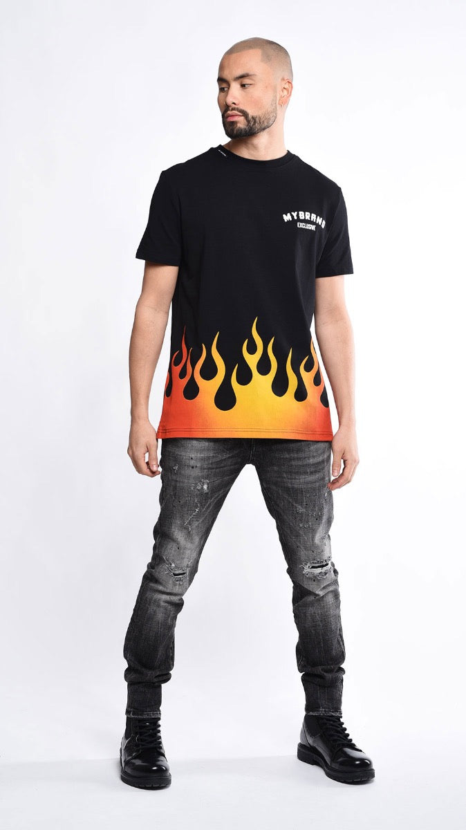 Mb Fire T-Shirt Black | BLACK