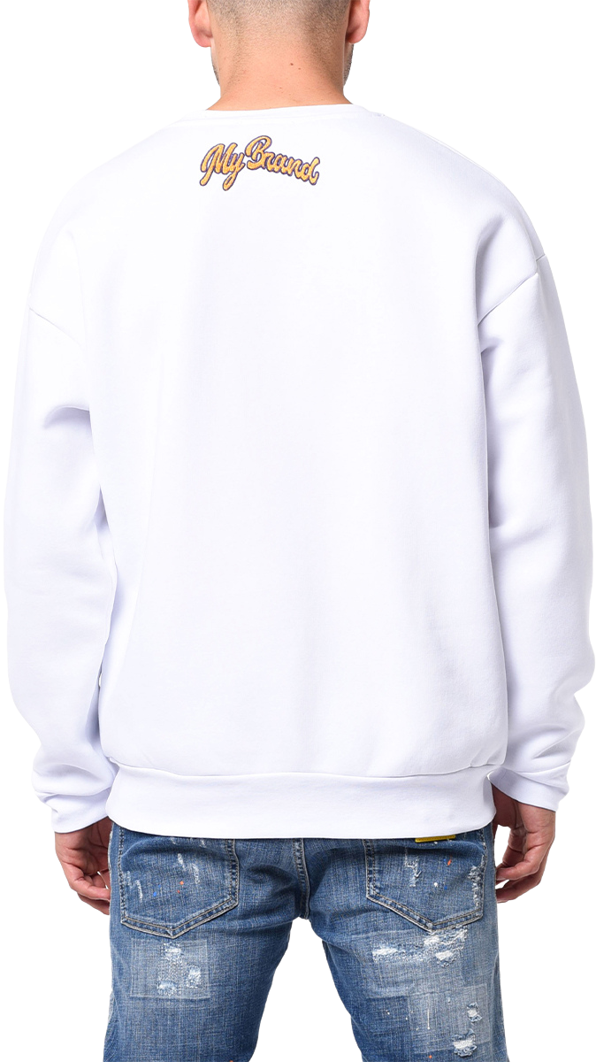 MY BRAND NBA LETTERS SWEATER | WHITE