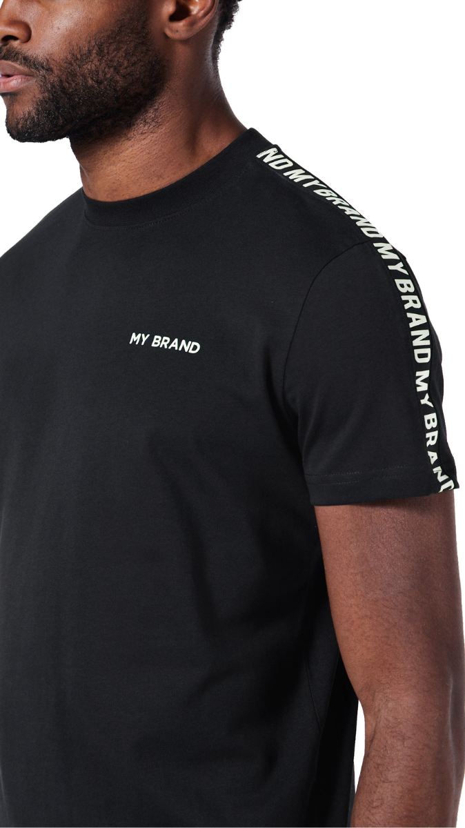 My Brand Tape T-Shirt | BLACK