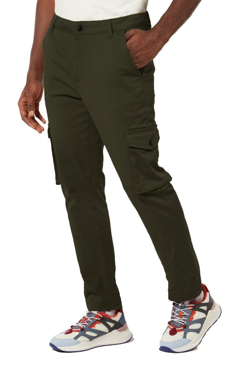 Basic Cargo Pants Army Green | BLACK