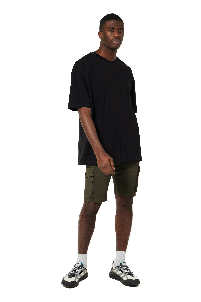 BASIC VARSITY CARGO SHORT | ARMY