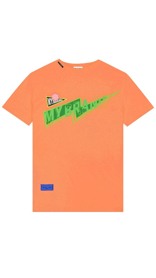 MYBRAND LIGHTNING T-SHIRT | NEON ORANGE