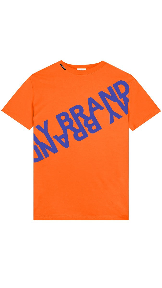 CAMISETA DOBLE MARCA MB | NARANJA NEÓN