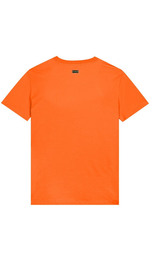 MB DOUBLE BRANDING T-SHIR | NEON ORANGE