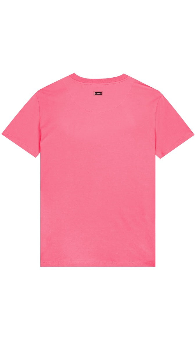 MYBRAND VARSITY T-SHIRT | NEON PINK