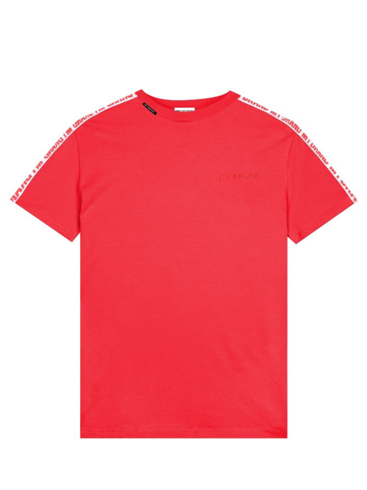 MB LOGO TAPING T-SHIRT | RED