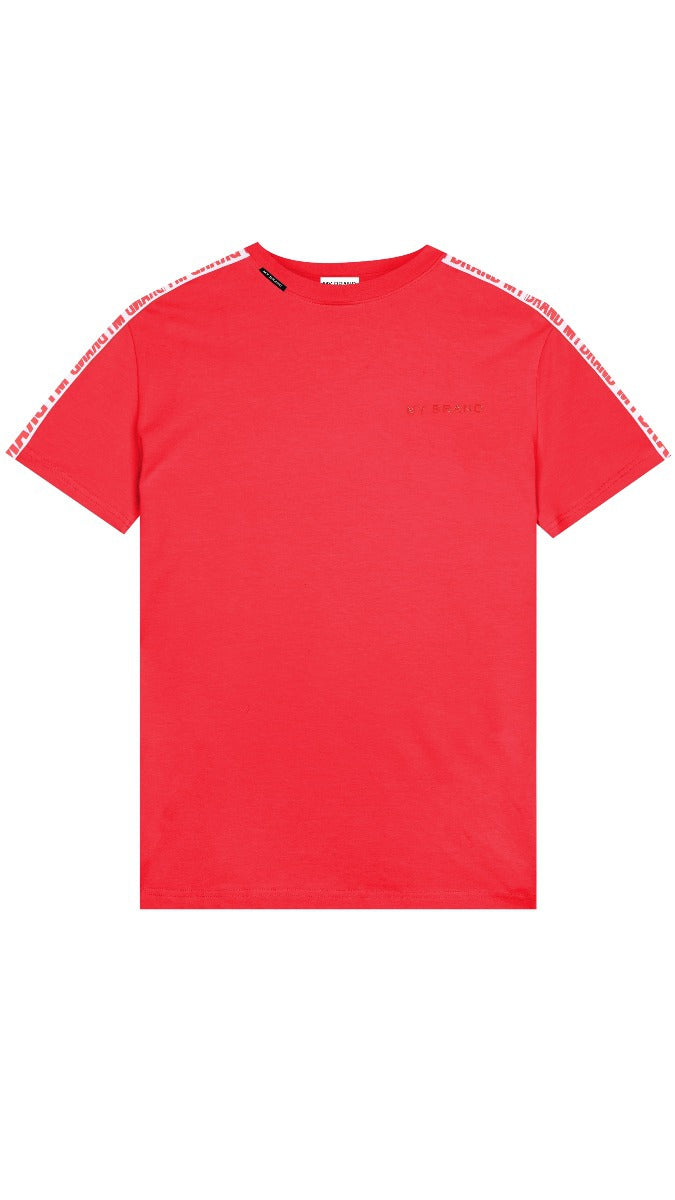 MB LOGO TAPING T-SHIRT | RED