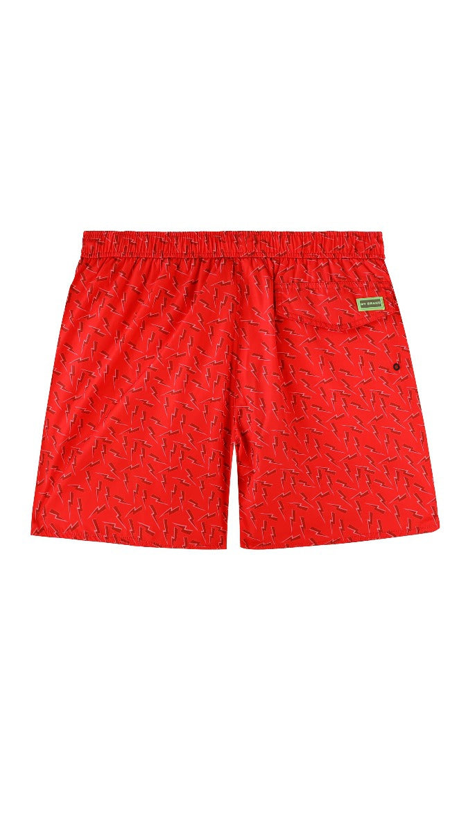 MYBRAND LIGHTNING SWIMSHORT | RED