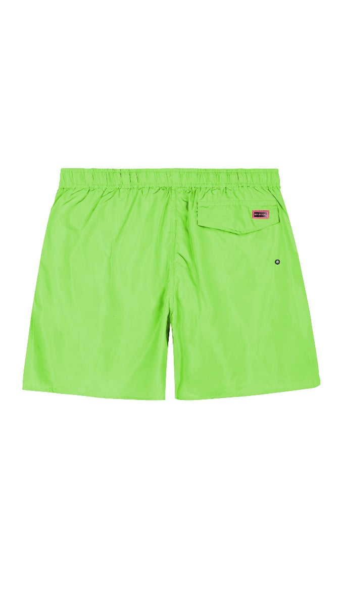 MB OLD SKOOL PATCHES SWIMSHORT | NEON GREEN